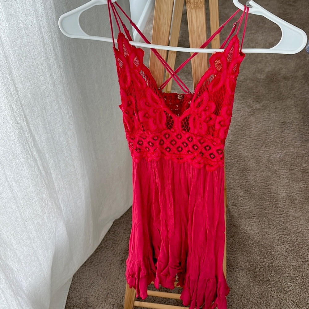 Free People Adjustable Lace Dress